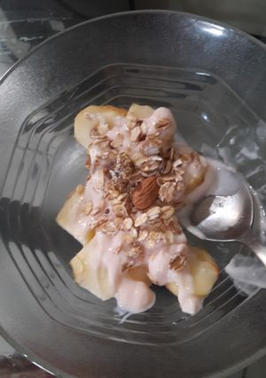 Foto resep Buah yogurt dan muesli