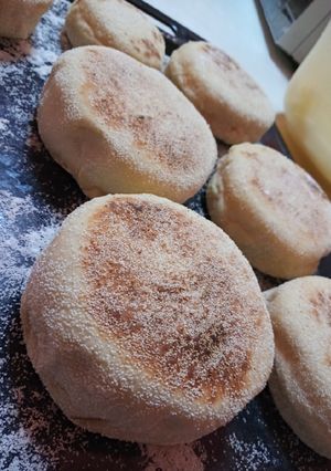 Una foto de English muffins