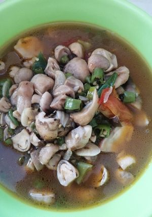 Foto resep Tumis jamur sawit pedas