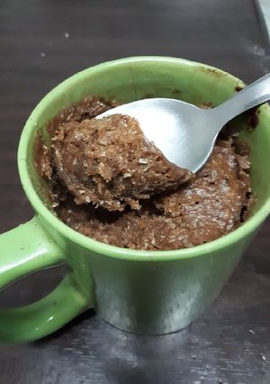 Una foto de Torta en taza hecha en microondas