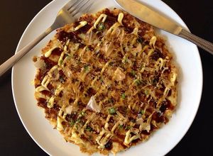 Una foto de Okonomiyaki