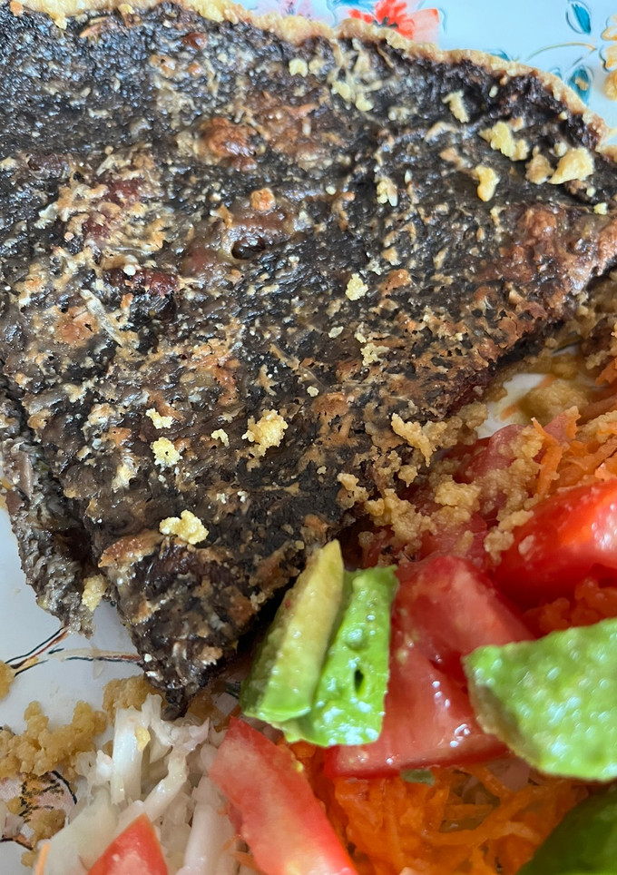 Una foto de Quiche o tarta de Hongos y tocino sin gluten
