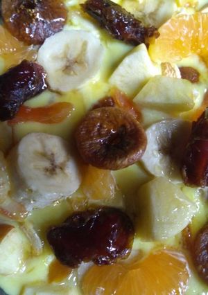 A picture of Mix fruit pudding.