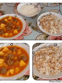 صورة لوصفة مرق البطاطا