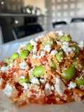 Cous cous edamame e feta