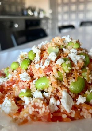 Foto di Cous cous edamame e feta
