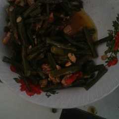 รูปของ Kacang panjang tumis campur tempe