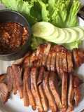 คอหมูย่าง เตาอบ