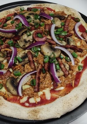Una foto de Pizza de Pulled Pork