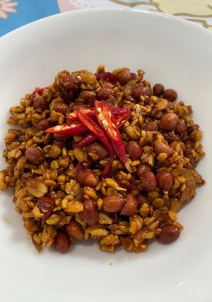 Foto resep Kering Tempe Kacang pedas manis