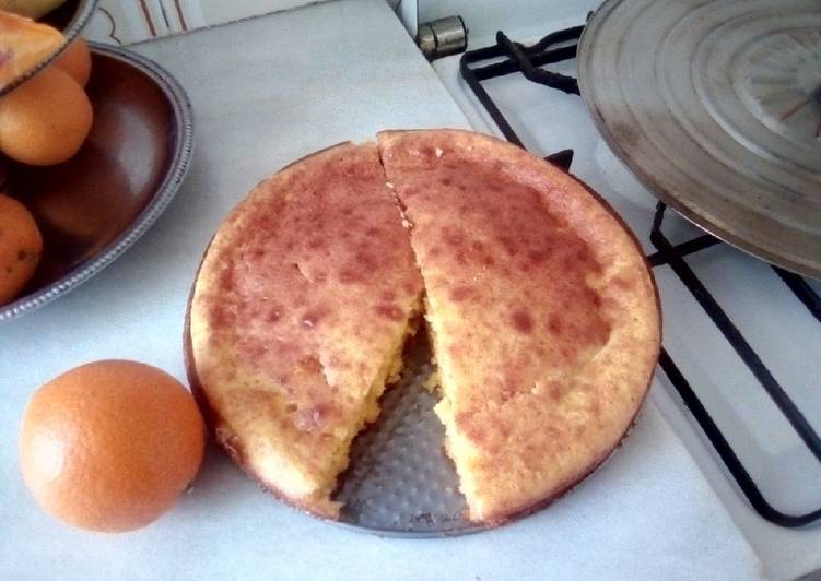 Bizcocho de naranja y coco