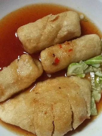 Cara Gampang Membuat Resep  Pempek Dos Bumbu Ebi yang Lezat, Lezat