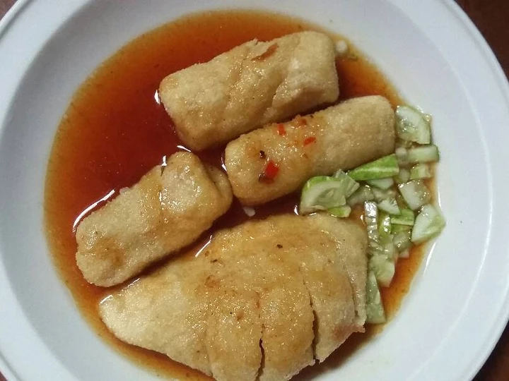 Cara Gampang Membuat Resep  Pempek Dos Bumbu Ebi yang Lezat, Lezat