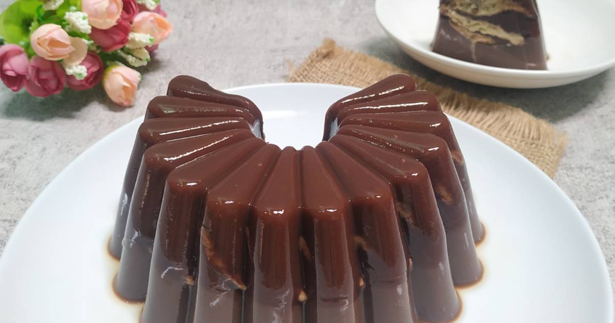 Resep 436. Puding Jelly Coklat Biskuit oleh Heni Suryani Cookpad