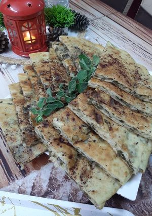 صورة لوصفة مطابق الزعتر الأخضر بزيت الزيتون