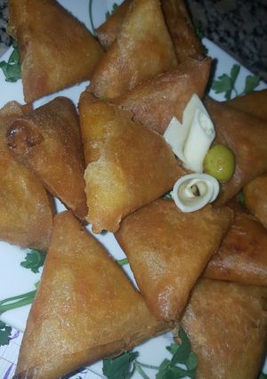 صورة لوصفة بريوات بالخضر ودجاج