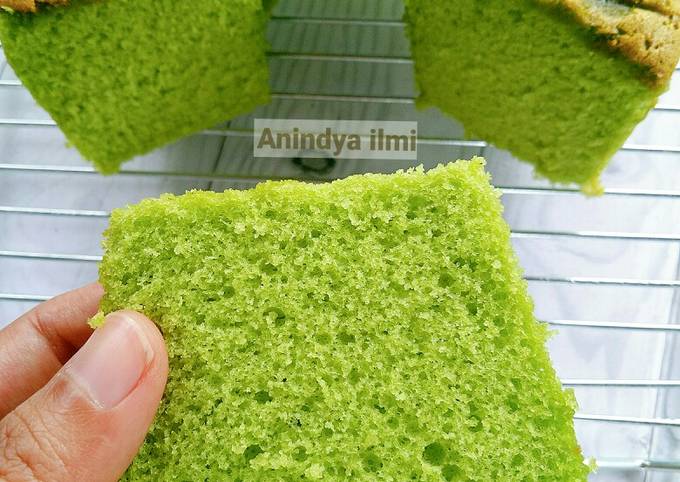 Bolu pandan rasa chiffon