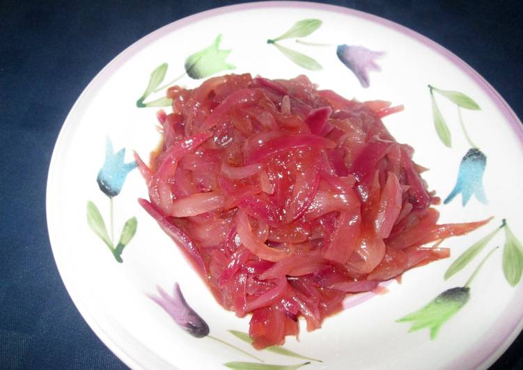 Easiest Way to Make Qualsiasi sera della settimana Cipolle rosse in agrodolce