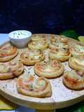 Palmiers de Salmão fumado Creme Fraiche e Aneto!