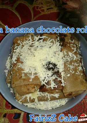 Foto resep Vla banana chocolate rolls