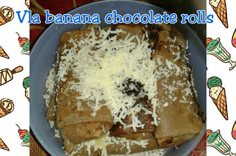 Cara Memasak Vla banana chocolate rolls Untuk Jualan