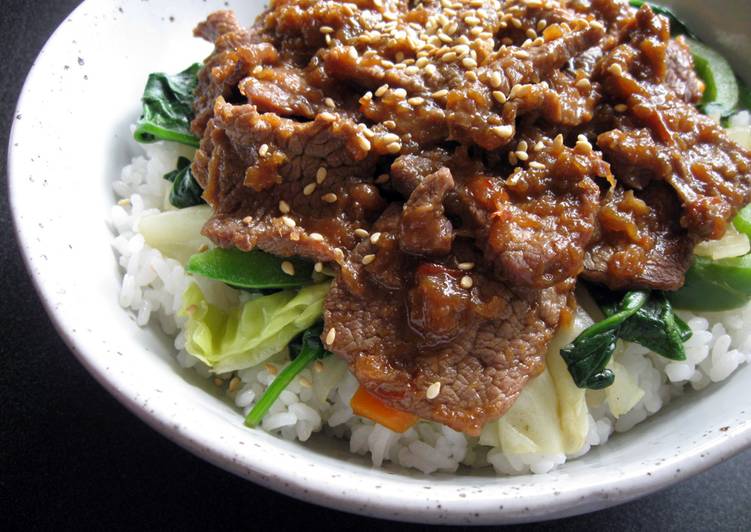 Recipe of Perfect ’Jingisukan’ Lamb Rice Bowl