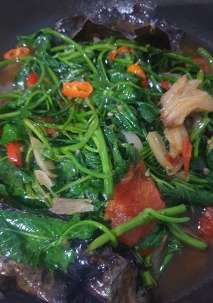Foto resep Tumis kangkung sederhana