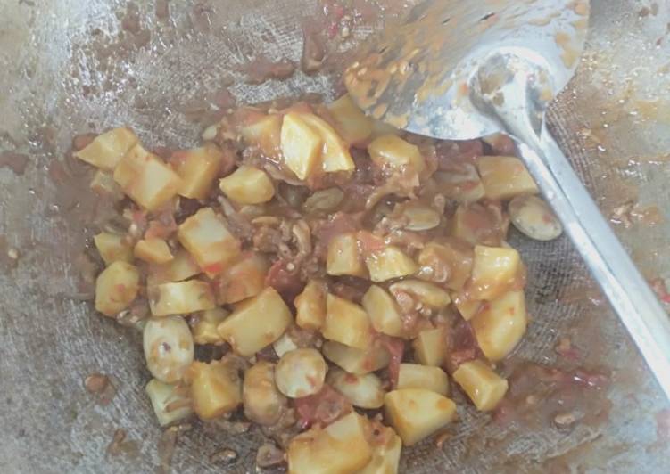 Cara Membuat Teri balado kentang &amp; petai yang Renyah