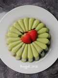 Puding matcha cincau