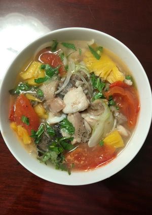 Hình của món Bún cá mú.