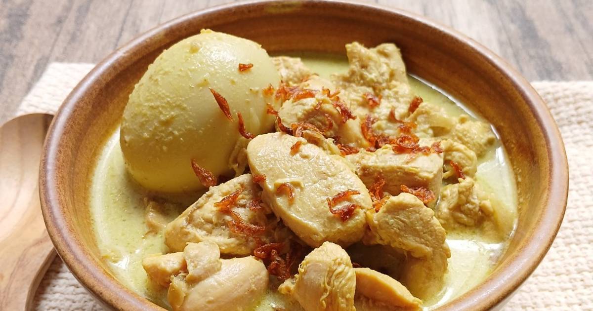 Resep Opor Ayam Telur Dengan Bahan Sederhana