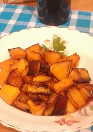 Una foto de Dados de Calabaza al horno