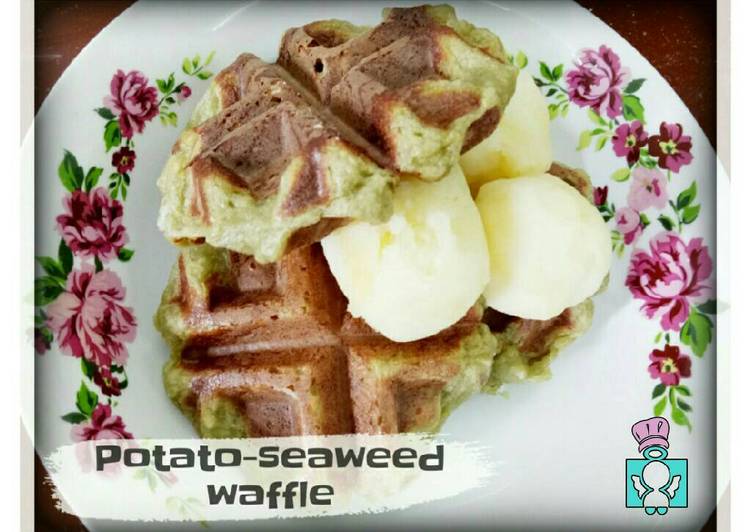 Steps to Make Speedy Potato-Seaweed Waffles