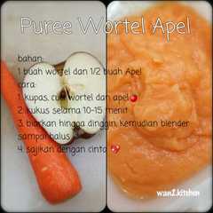 รูปของ #mpasi 6month puree apel wortel