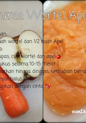 Foto resep #mpasi 6month puree apel wortel