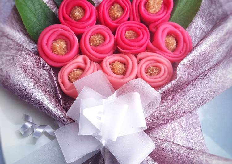 Resep Bouquet Crepes (buket dadar bunga), Menggugah Selera