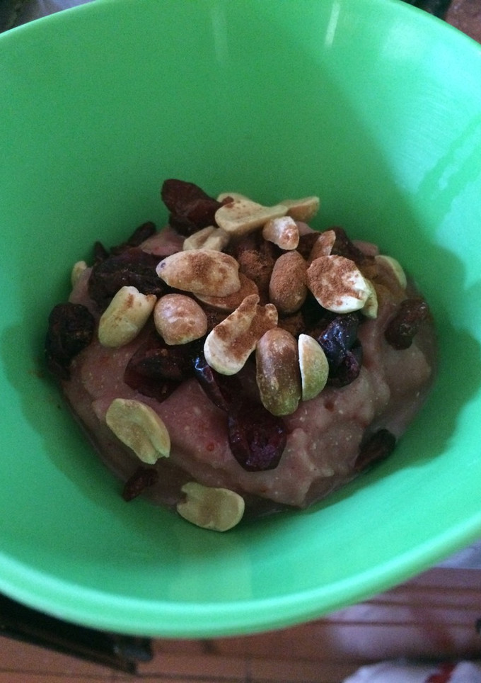 Una foto de Helado vegano de fresa