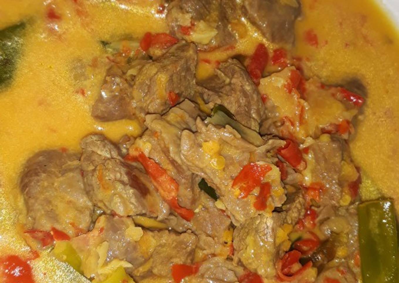 Gule jawa seuhah bumbu rica
