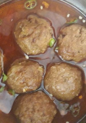 A picture of Kofta karhai.