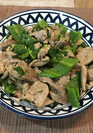 奶油青椒肉片 的食譜成品照片