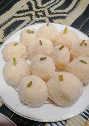 صورة لوصفة كرات الرفيلو بالنارجيل ☕🍫😋