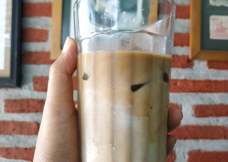 Cara olah Es Kopi Susu Gula Aren  Cepat