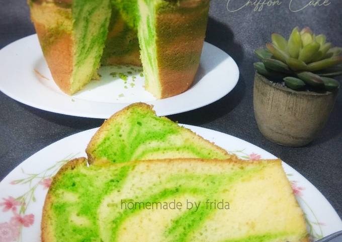 Langkah Mudah untuk Menyiapkan Green Tea Chiffon Cake yang Lezat