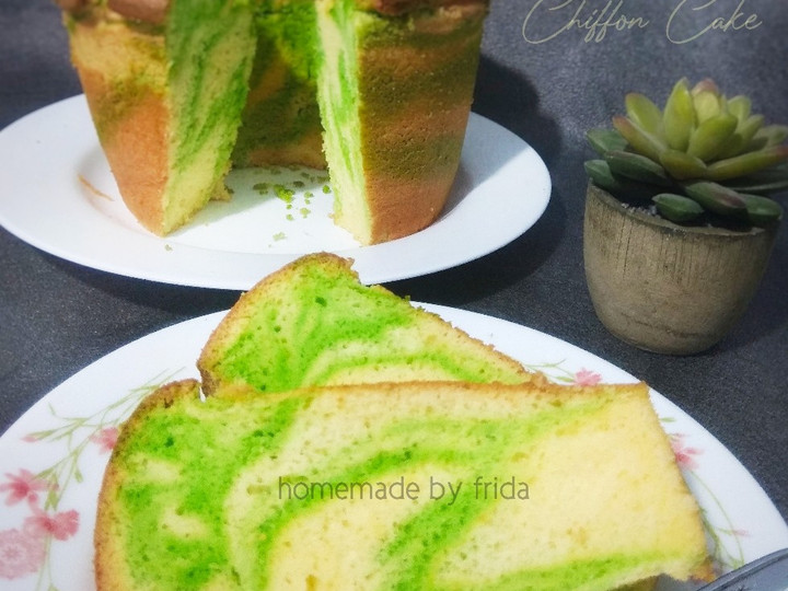 Langkah Mudah untuk Menyiapkan Green Tea Chiffon Cake yang Lezat