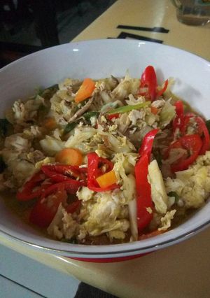 Foto resep Tongkol sayur cah telor