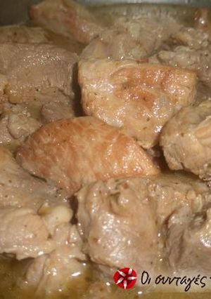 A picture of Pan-fried pork in wine.
