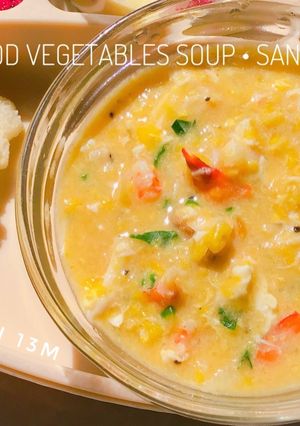 Hình của món Soup bắp hải sản (không bột năng).