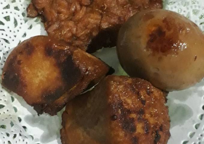 Cara Gampang Menyiapkan Bacem Tempe,Tahu dan Telor yang Lezat