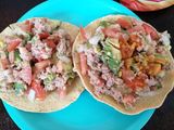 Tostadas de atún a la mexicana