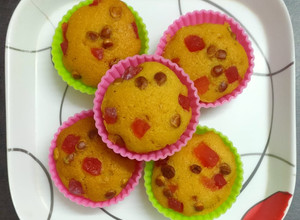 A picture of Orange muffins.